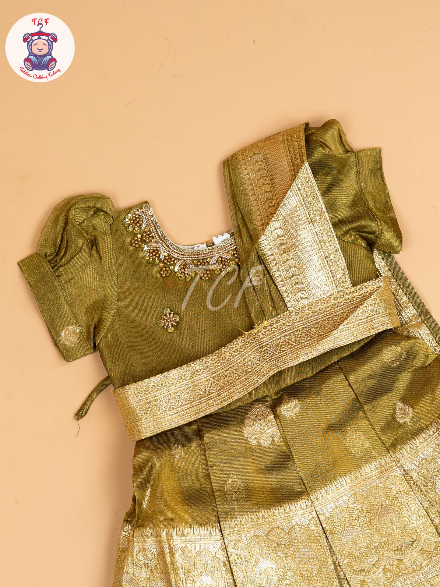 Pastel Green - Kids Readymade Frocks