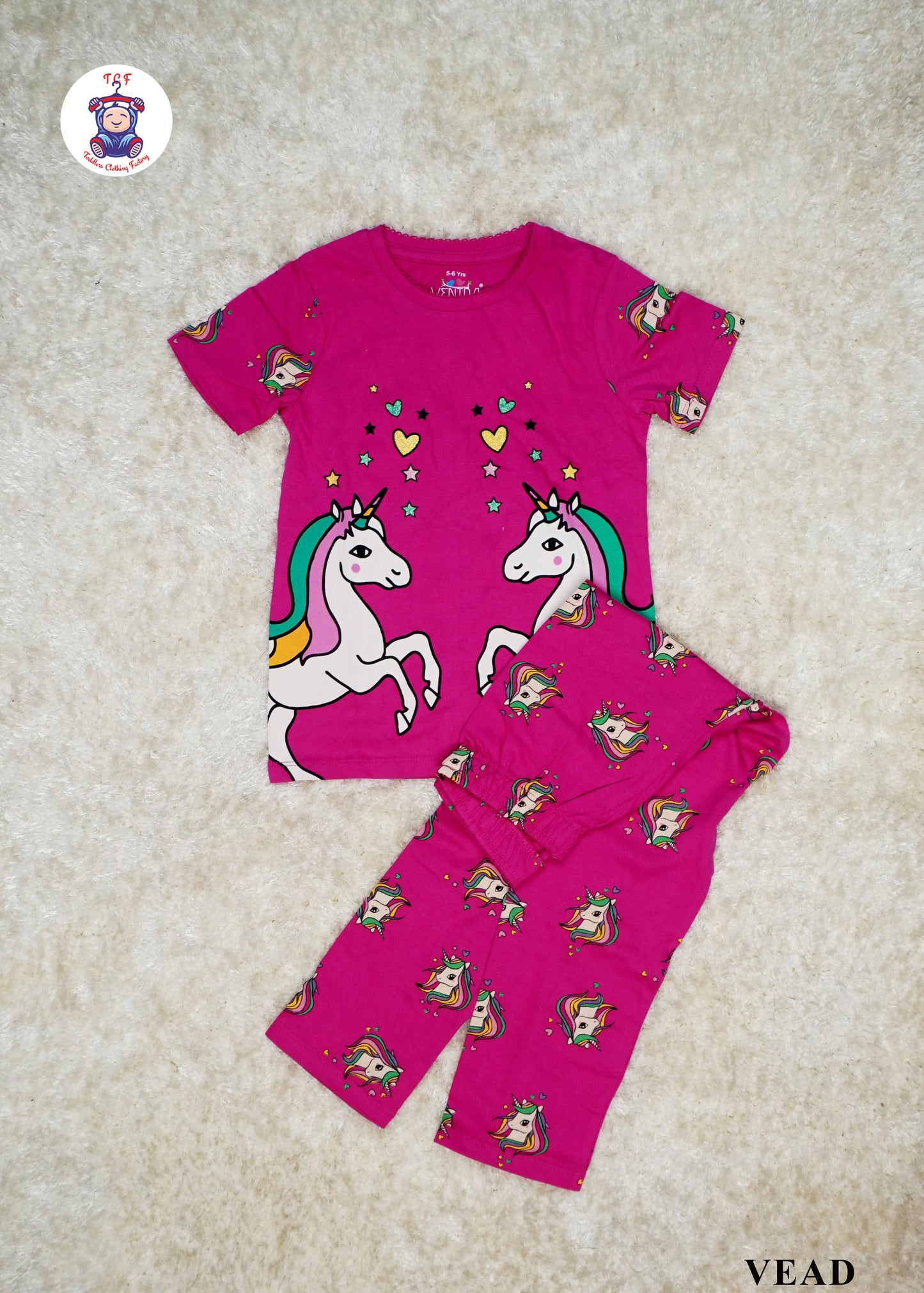 Pink - Girls Unicorn NightWear