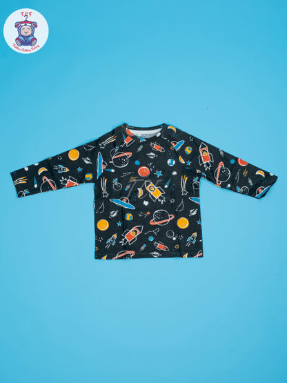 Black - Boys Night Wear