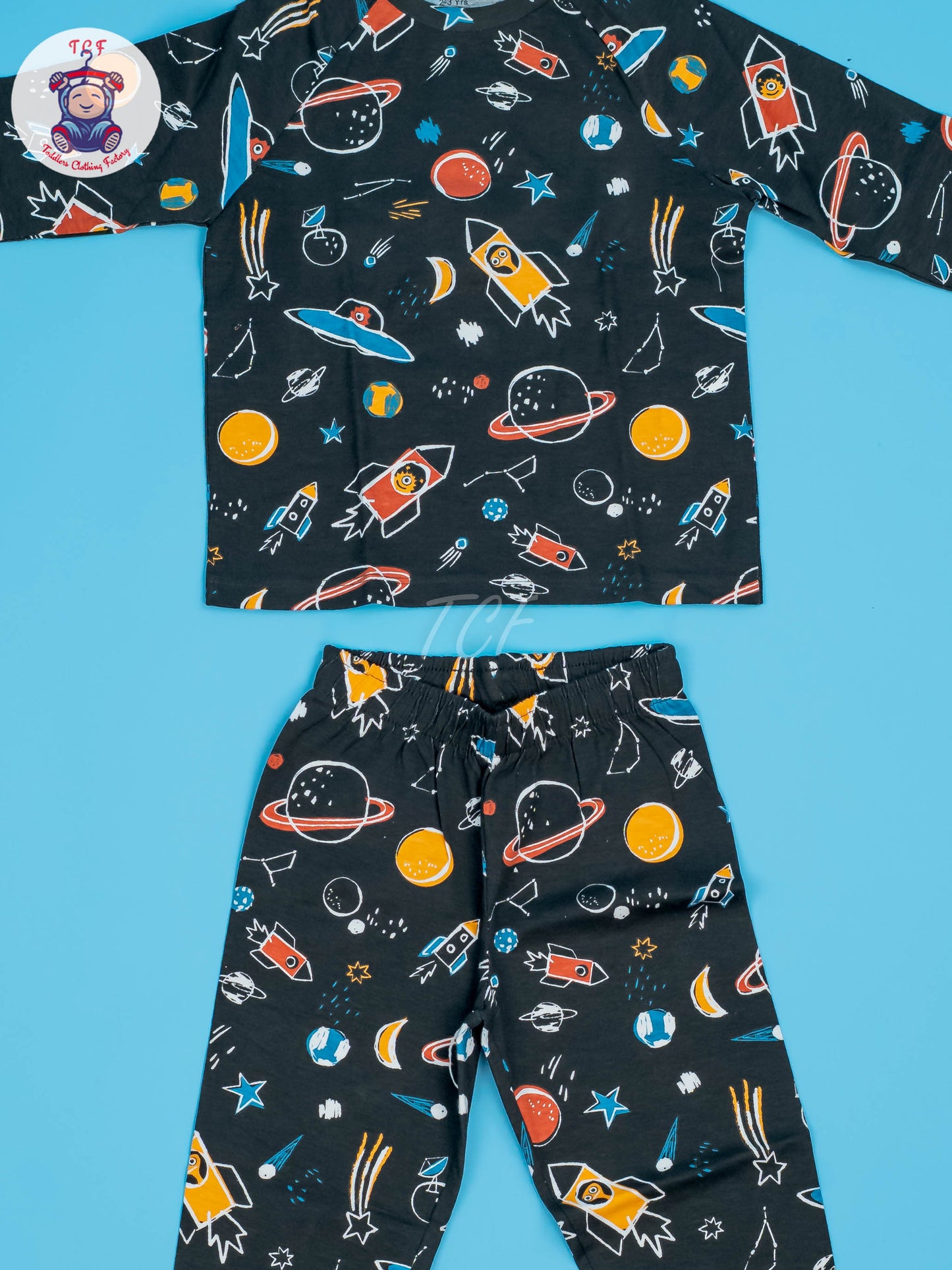 Black - Boys Night Wear