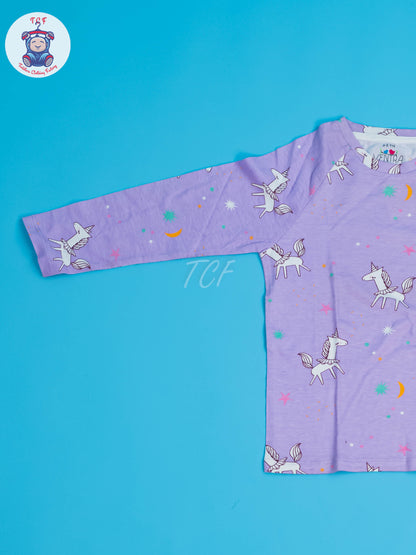 Lavender - Girls Unicorn NightWear