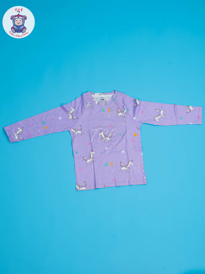 Lavender - Girls Unicorn NightWear