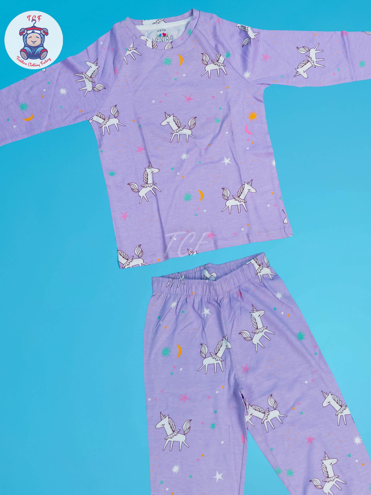 Lavender - Girls Unicorn NightWear