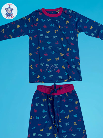 Blue - Boys Rocket Night Wear