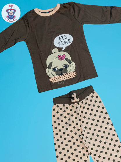 Light Green & Cream - Girls Nightwear