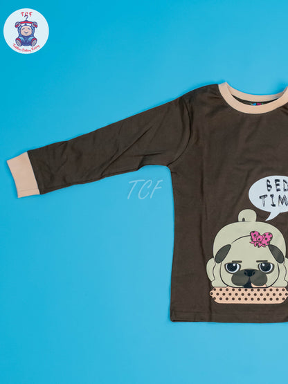 Light Green & Cream - Girls Nightwear