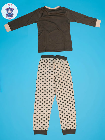 Light Green & Cream - Girls Nightwear