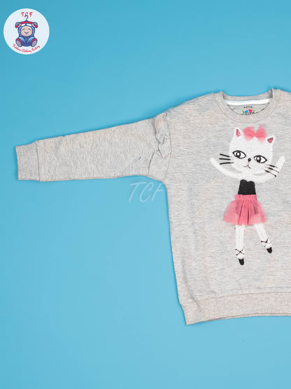 Grey - Girls Sweat Shirt