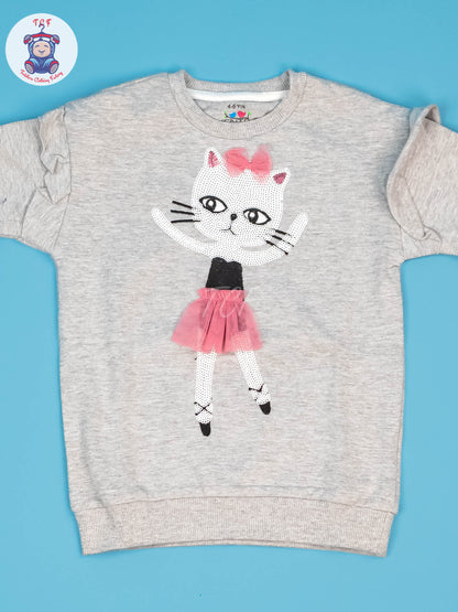 Grey - Girls Sweat Shirt