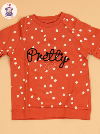 Orange - Pretty Sweatshirt