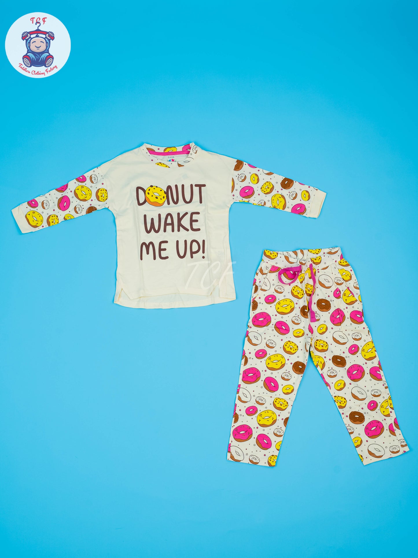 Cream -  Girls Donut Night Wear