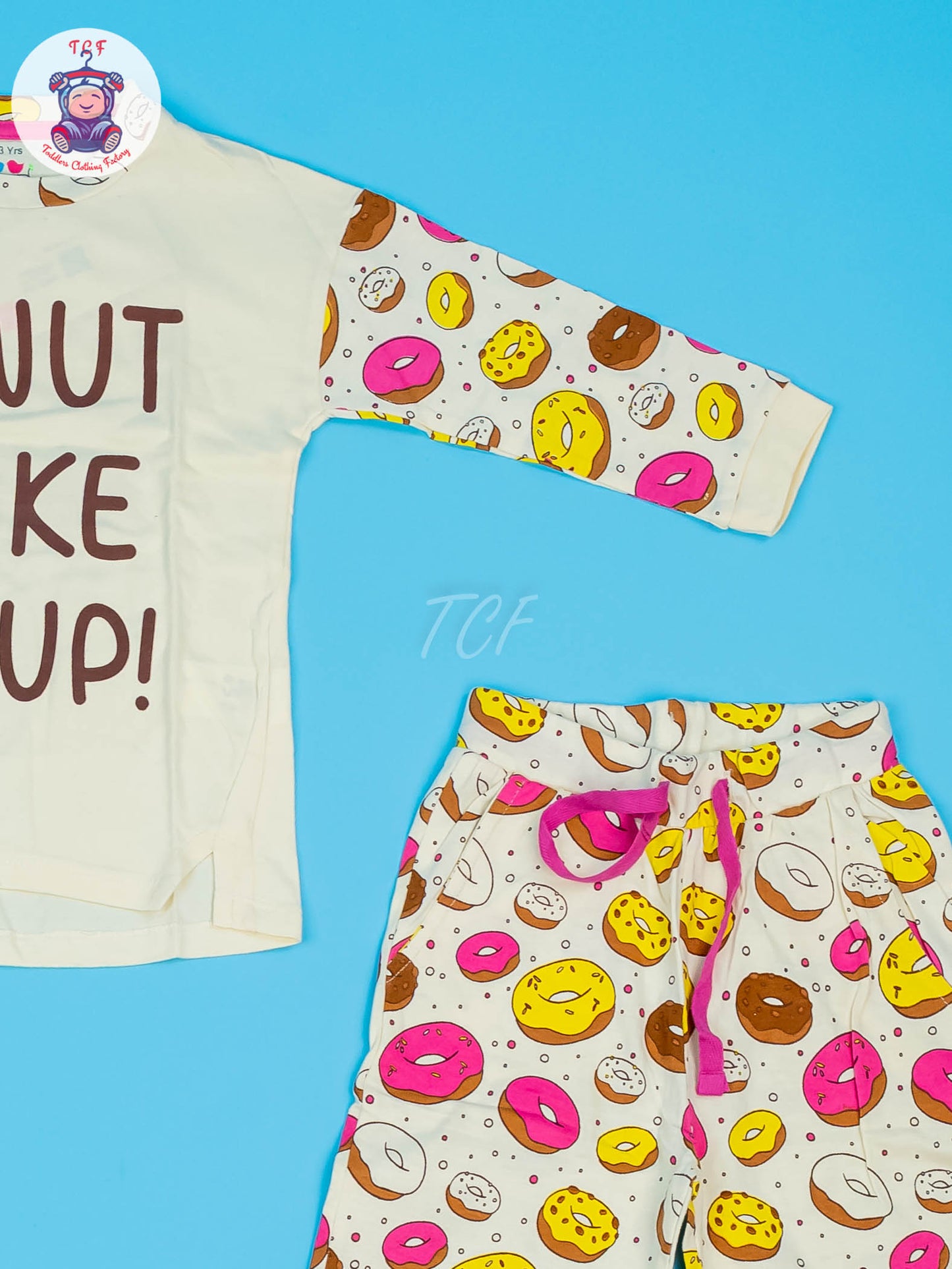Cream -  Girls Donut Night Wear