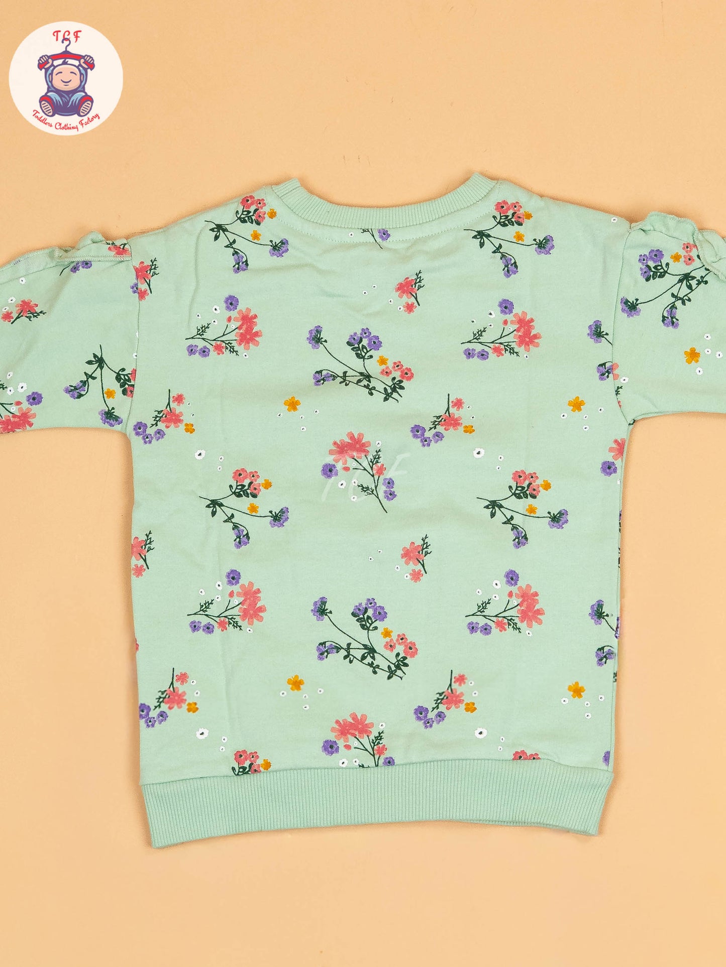 Pista Green - Floral Sweat shirt