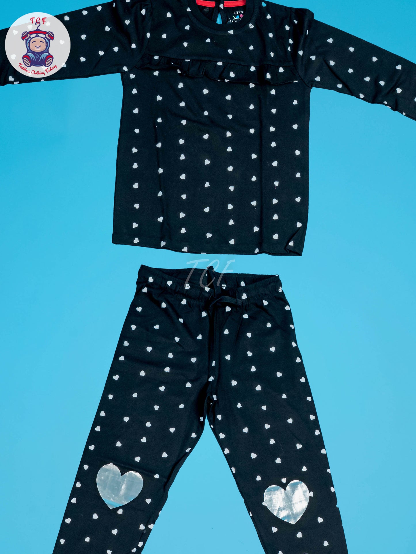 Black & White Heart - Boys Night Wear