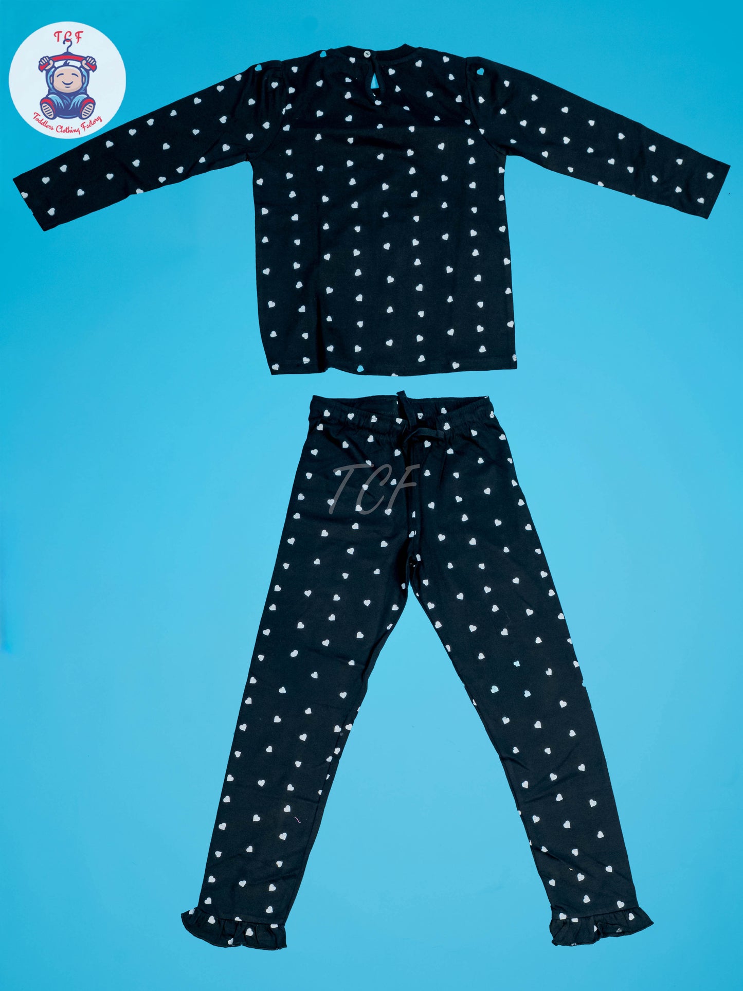 Black & White Heart - Boys Night Wear