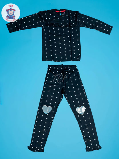 Black & White Heart - Boys Night Wear
