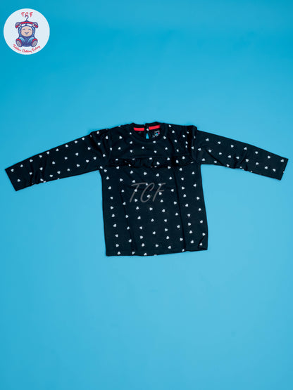 Black & White Heart - Boys Night Wear