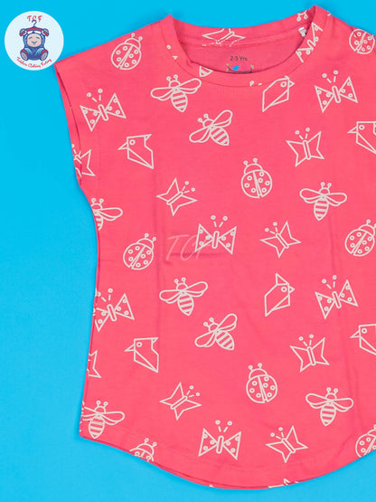 Pink & White - Girls Pyjama Sets