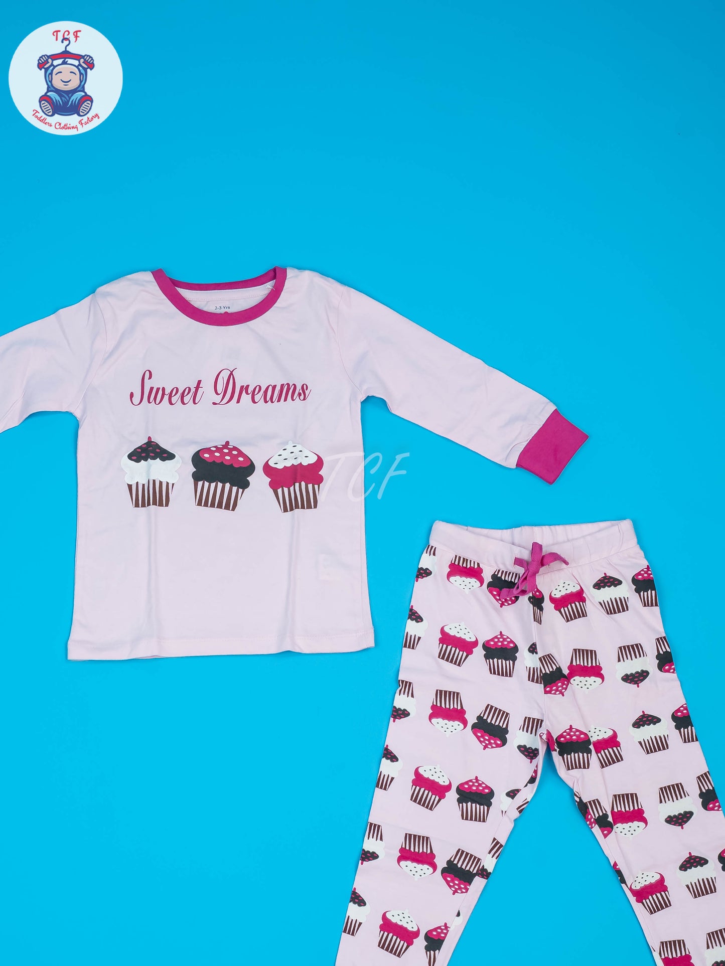 White & Pink - Girls Night Wear