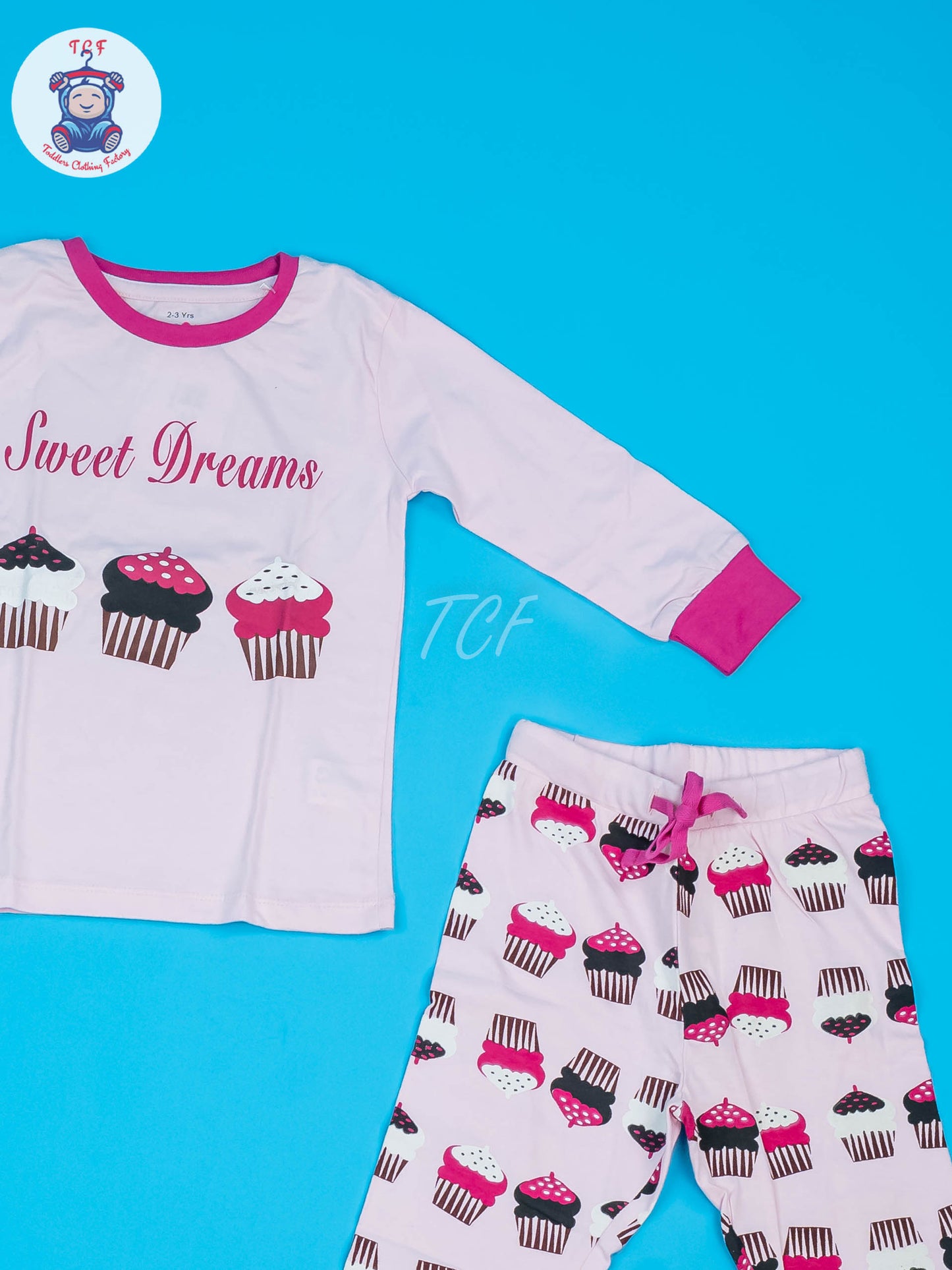 White & Pink - Girls Night Wear