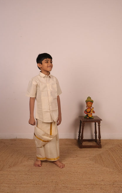 Gold - Kids Welcro Vesti Shirt