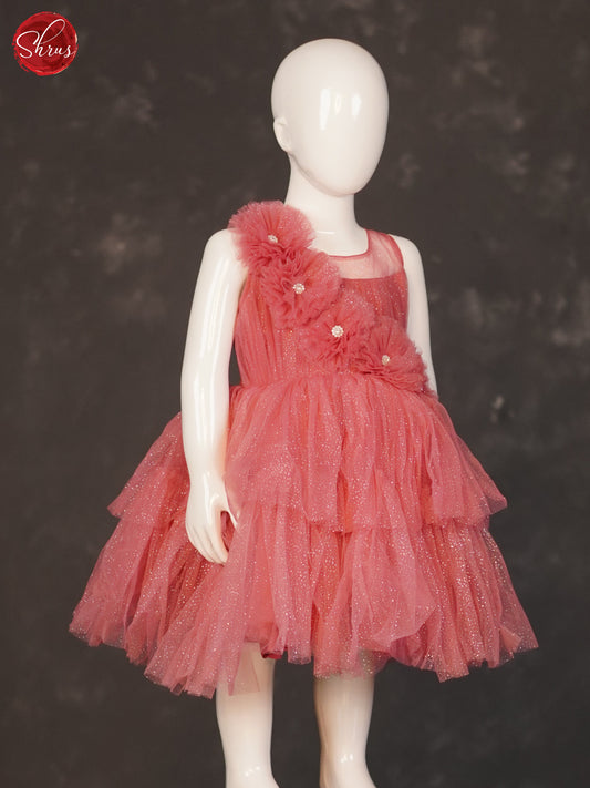 Pink - Party Wear Kids Frock - Shop on ShrusEternity.com