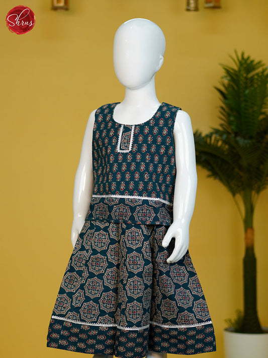 Blue - Readymade Kids Pavadai - Shop on ShrusEternity.com