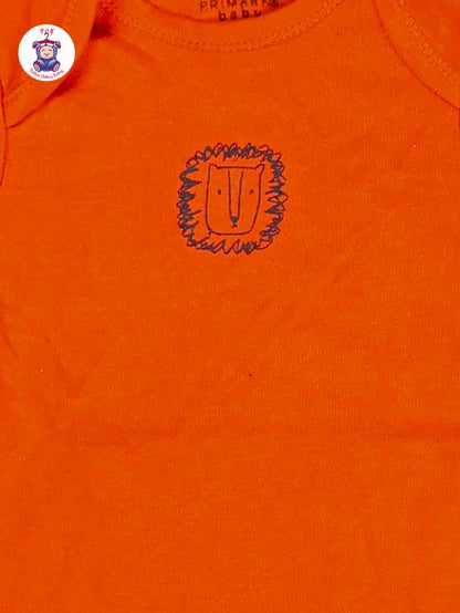 Orange - Cotton Half Rompers