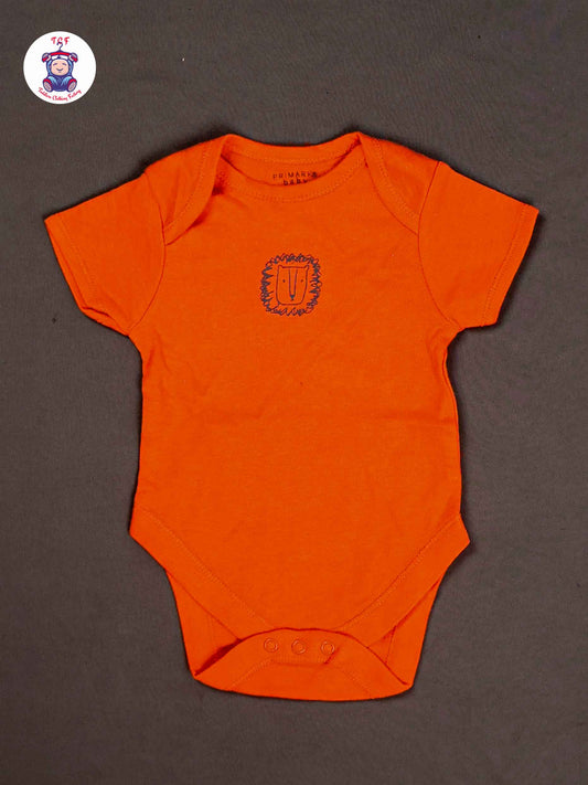 Orange - Cotton Half Rompers