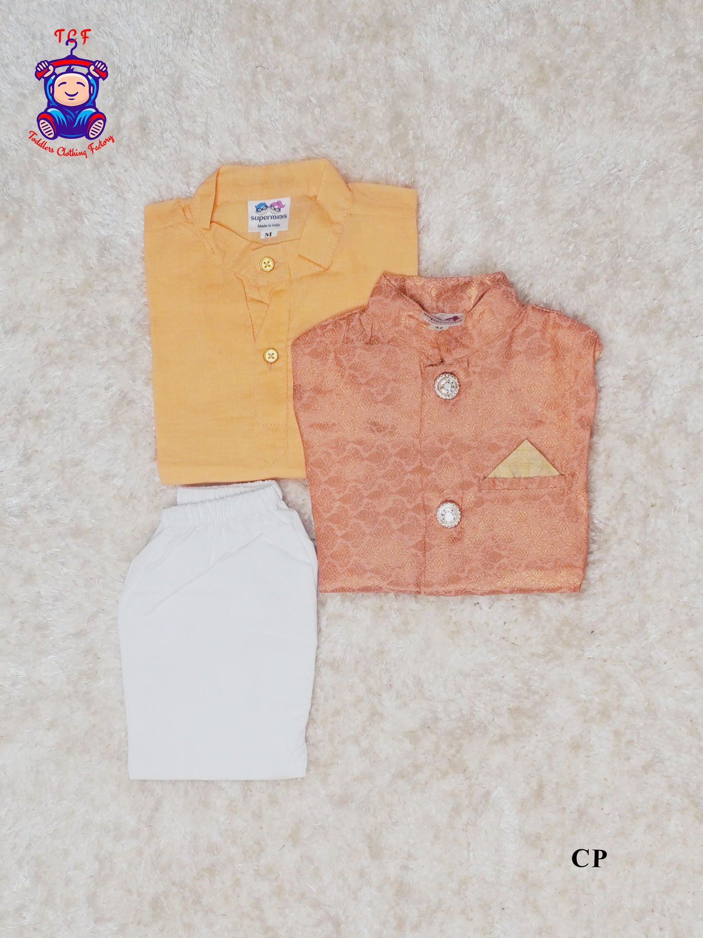Peach  - Boys Readymade Kurta Sets