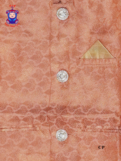 Peach  - Boys Readymade Kurta Sets