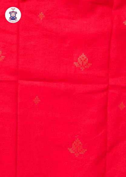 Red - Boys Readymade Silk Cotton Shirts