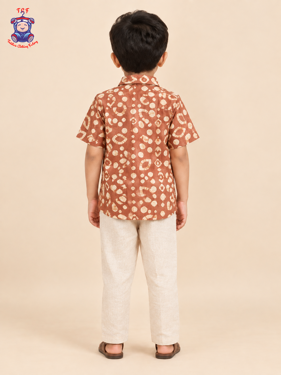 Mustard & Beige - Boys Readymade Bhatik Shirts