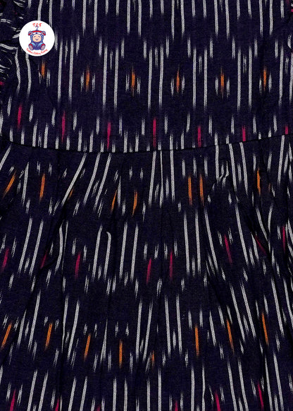 Purple - Girls Readymade Ikat Frocks