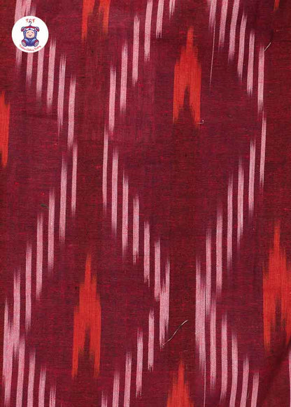 Maroon - Boys Readymade Ikat Shirts