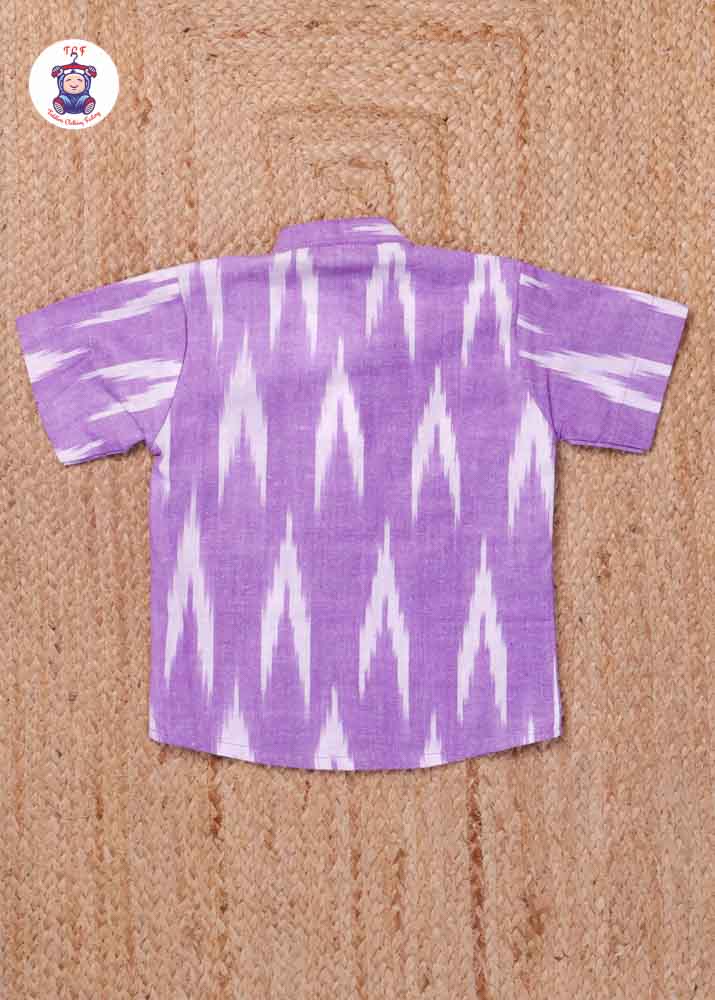 Lavender - Boys Readymade Ikat Shirts