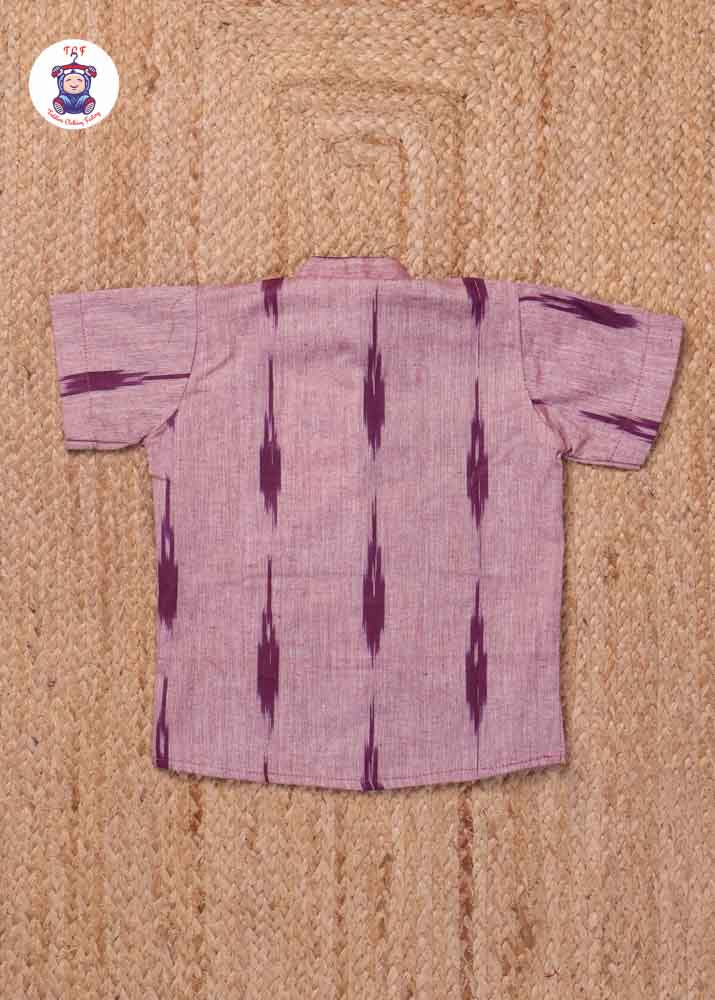 Brown - Boys Readymade Ikat Shirts