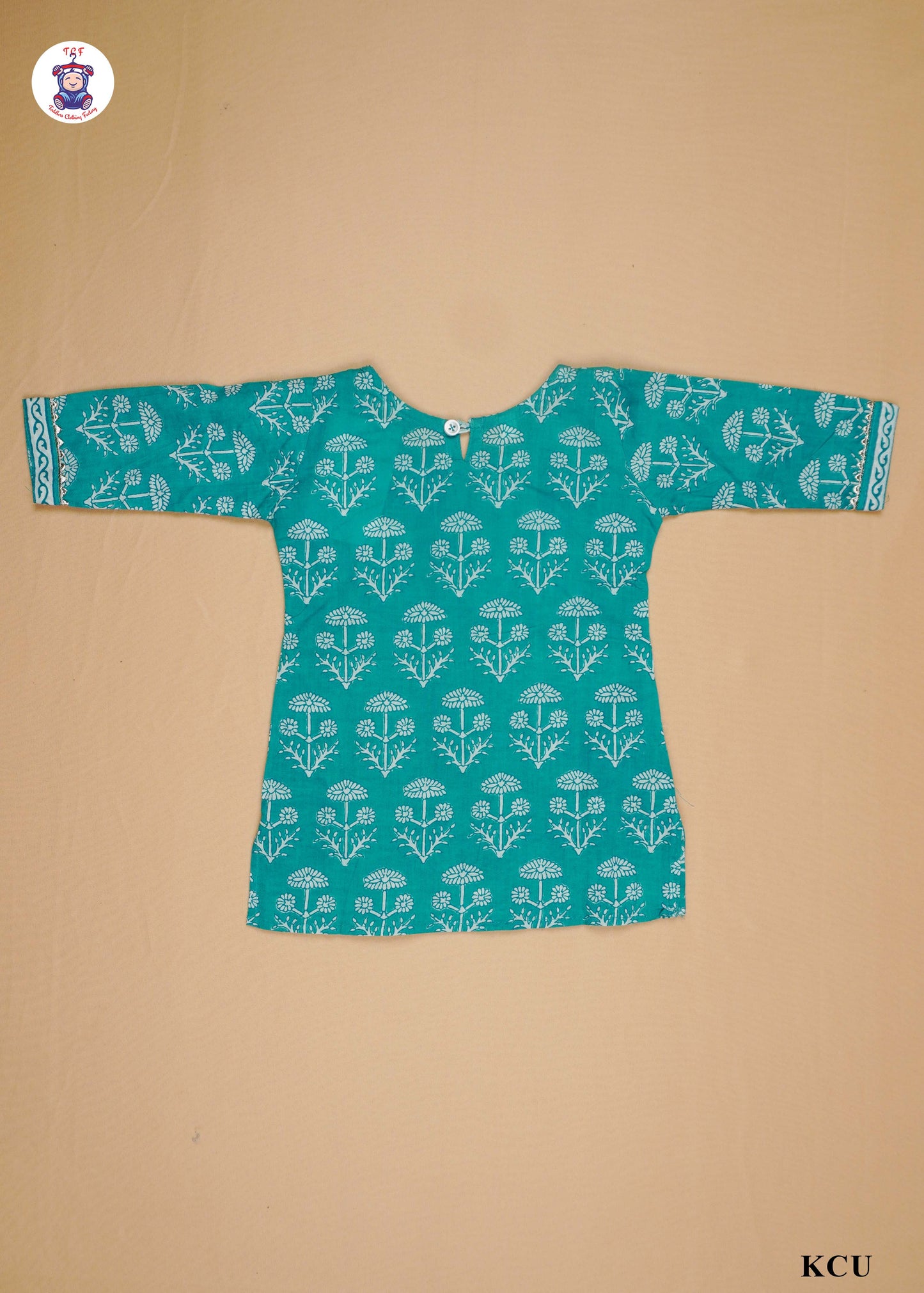 Jungle Green - Printed Straight Kurti Set with Dupatta