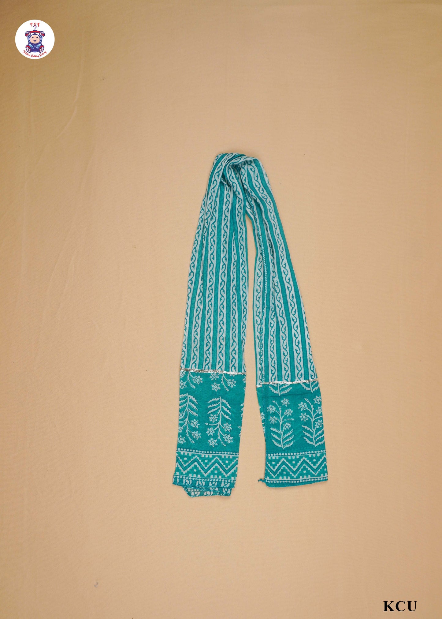 Jungle Green - Printed Straight Kurti Set with Dupatta