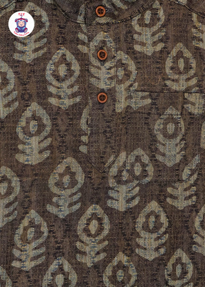 Lite Brown & Beige - Boys Readymade Kurtas