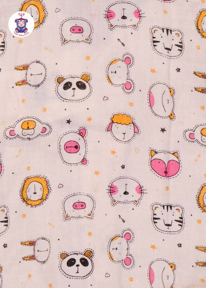 Pink Kitty - Unisex Muslin Jabla