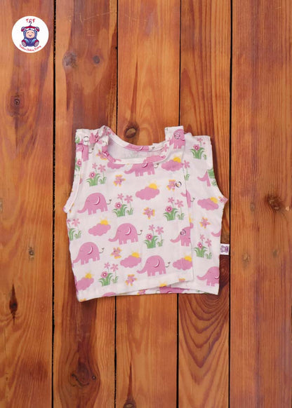 Pink Elephant - Unisex Muslin Jabla