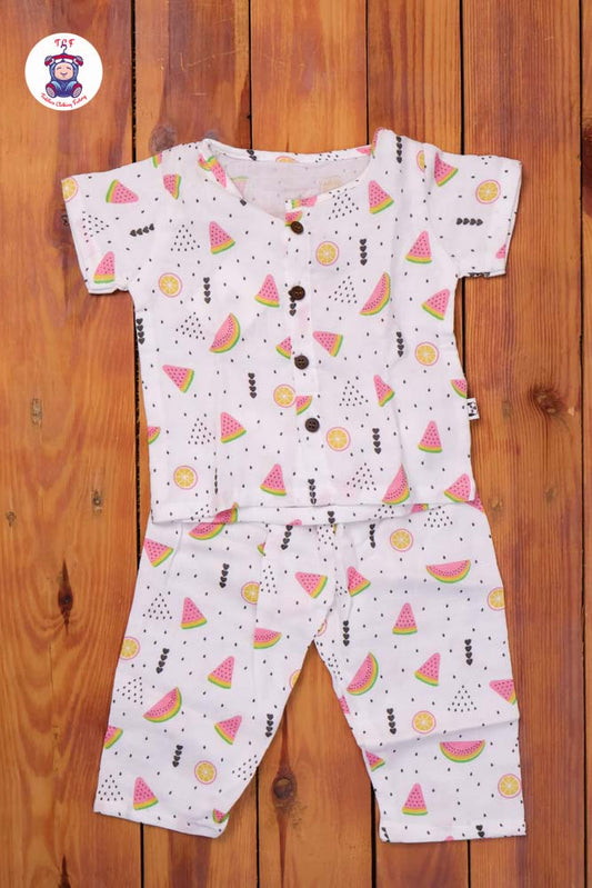 Watermelon - Unisex Muslin Pyjama Sets