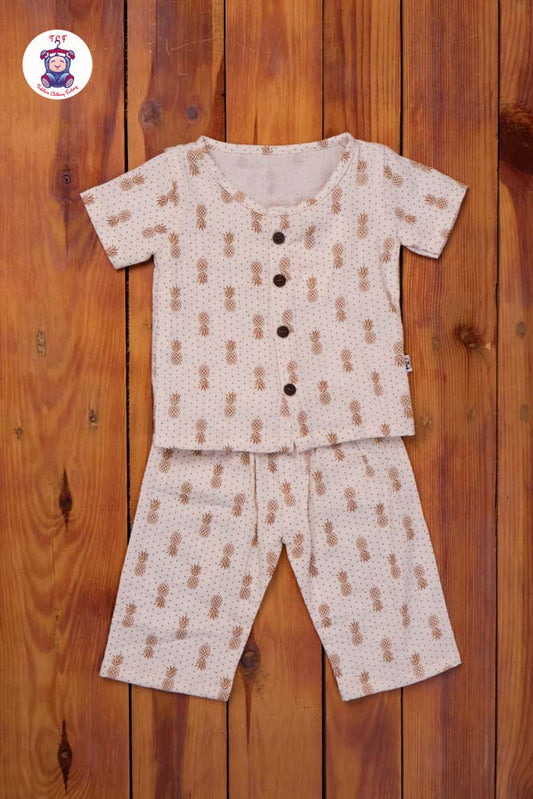 Pineapple - Unisex Muslin Pyjama Sets