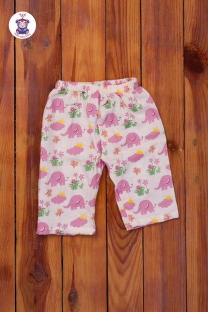 Pink Elephant - Unisex Muslin Pyjama Sets