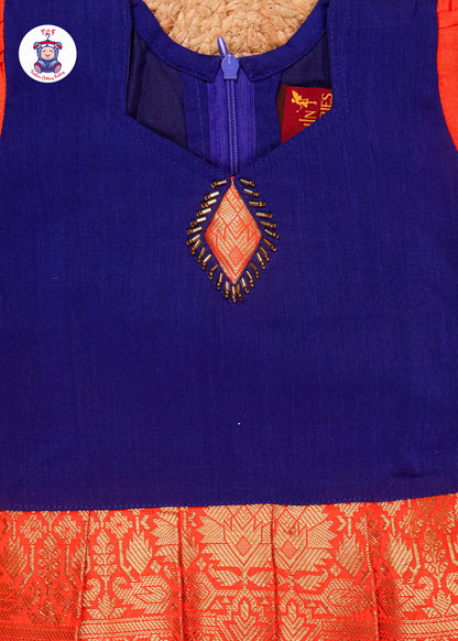 Blue & Orange - Pavadai Sattai