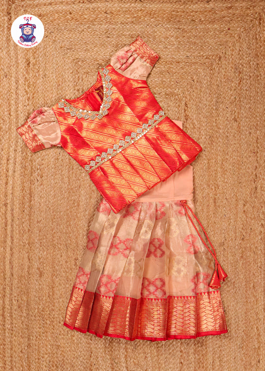 Red & Gold - Pavadai Sattai