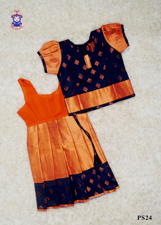 Blue & Orange - Pavadai Sattai