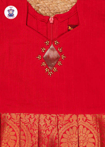 Red & Brown - Pavadai Sattai