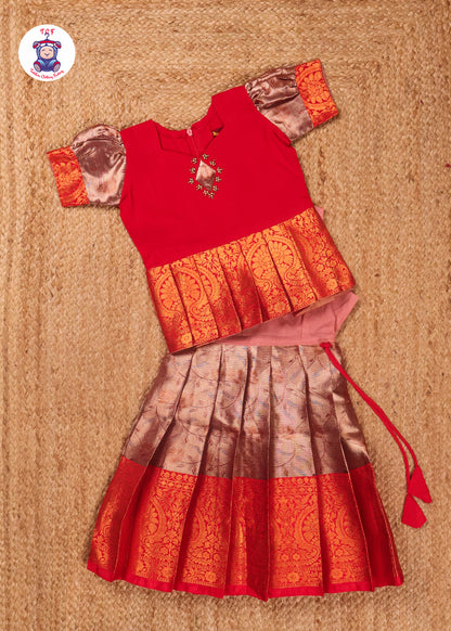 Red & Brown - Pavadai Sattai